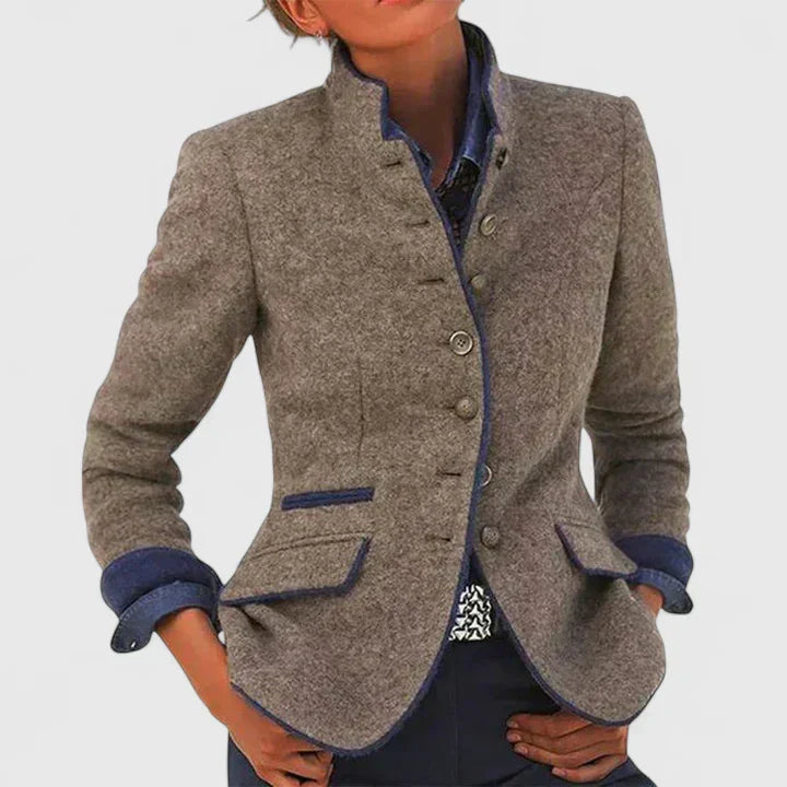 ALBA | Blazer Chic à Col Structuré