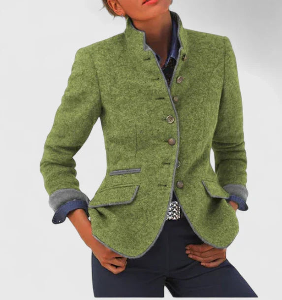 ALBA | Blazer Chic à Col Structuré